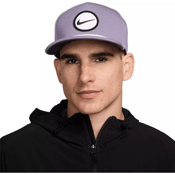 Nike Golf Hat Adult L/XL Structured Purple Snapback Adjustable Dri-Fit Retro Pro - Picture 2 of 16